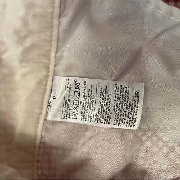 Old Navy Everyday Shorts High Waisted Pink Gingham/Pink Checked-Size 12 - Picture 2 of 9